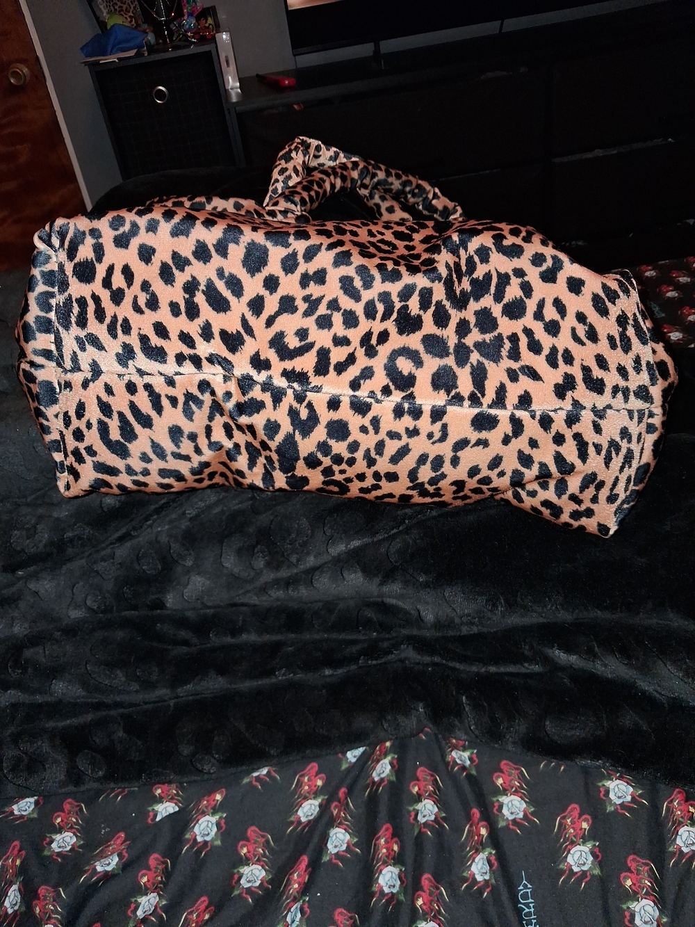 Betsey Johnson Leopard Print Tote with Pink Charm - Picture 8 of 8